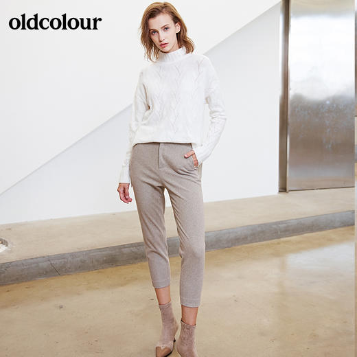 oldcolour时尚气质紧身显瘦休闲长裤女L43073309 商品图2