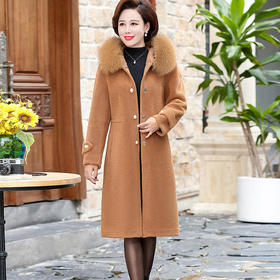 YCE-A949-9601秋冬新款颗粒绒皮毛一体外套