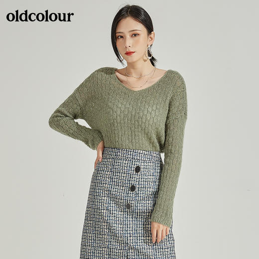 oldcolour冬季新品毛针织衫女L43052317 商品图2