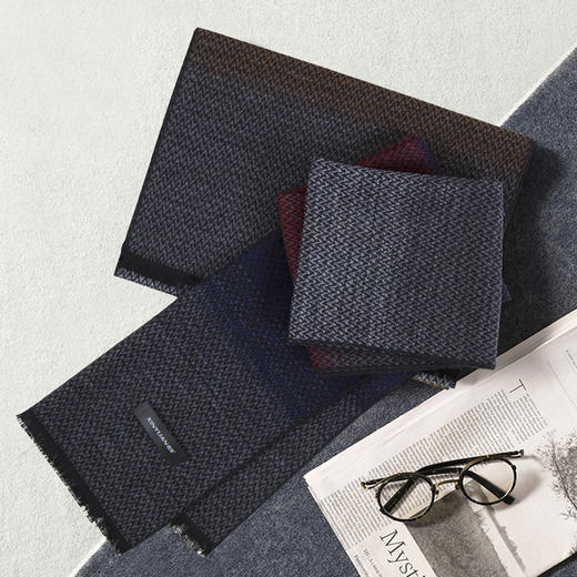 鑫缘 全真丝拉绒情侣围巾 HB4622A 商品图9