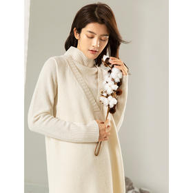 Famecoco范可儿毛衣马甲背心外套女秋冬外搭中长款马夹F208CA007