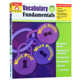 词汇基础 一年级 英文原版 Vocabulary Fundamentals Grade 1 美国加州小学英语教辅 Evan Moor 英文版进口原版书籍