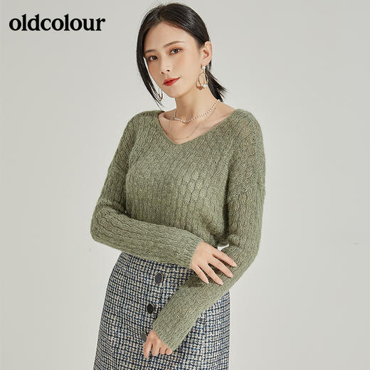 oldcolour冬季新品毛针织衫女L43052317 商品图3