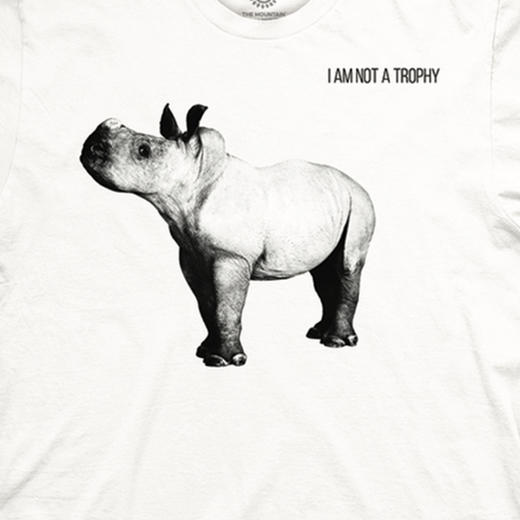 美国授权正品The Mountain儿童款保护小犀牛图案3DT恤100%棉 商品图1