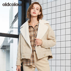 oldcolour冬季新品商场同款羊毛内里短外套女L42041217