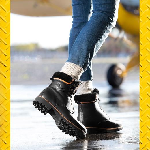 断码特价36码&37码西班牙原产时尚舒适羊毛款皮毛一体女士皮靴P03LTB2（高品质纯天然羊毛内衬） 商品图3