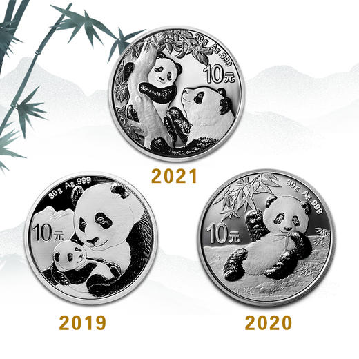 2021熊猫30克银币 商品图7