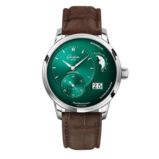 格拉苏蒂原创（Glashütte Original）偏心月相森林绿色PanoMaticLunar腕表 1-90-02-13-32-31（折叠扣） 商品图0