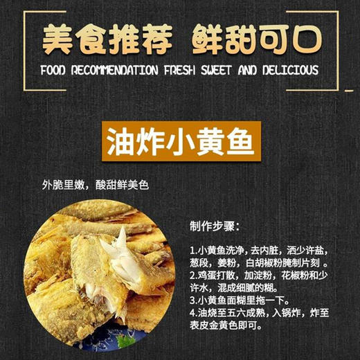 【野生】超低温 正宗海钓小黄花鱼 400g/4-6条 商品图10