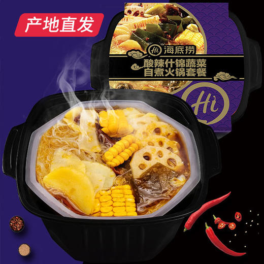 【海底捞】懒人自煮自热方便素食小火锅产地直发 商品图2