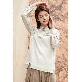 famecoco范可儿马甲秋冬季女羊毛背心外搭针织毛衣马夹F208CA014