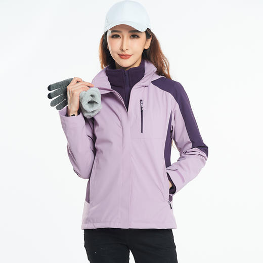 秋冬户外保暖防风｜Feize 菲则多功能三合一冲锋衣 男女款 订单72小时内发货 商品图2