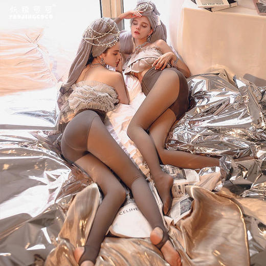 LM-妖精可可维也纳塑形排扣加厚加绒收腹空姐袜打底一体袜裤 商品图3