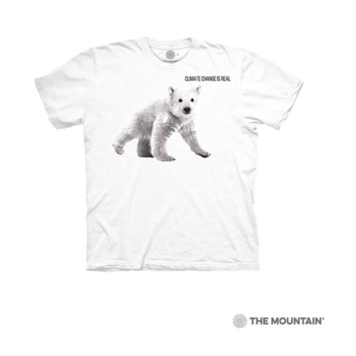 美国授权正品The Mountain儿童款保护北极熊崽图案3DT恤100%棉 商品图0