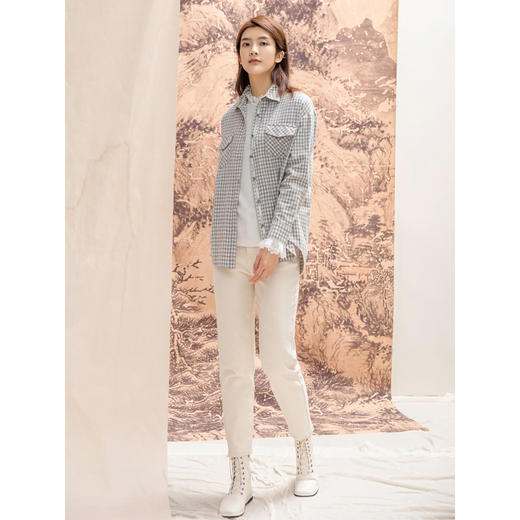 Famecoco范可儿休闲裤宽松显瘦百搭直筒裤F208GA016 商品图2