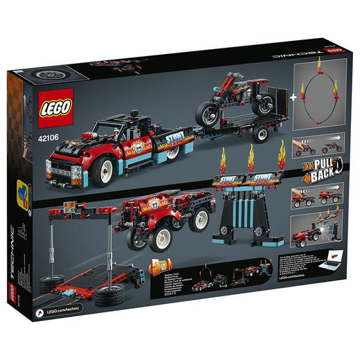 乐高卡车与摩托车特技表演42106 商品图1