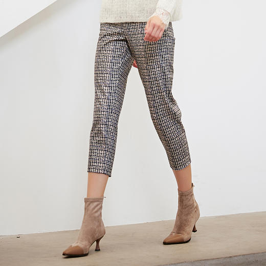 oldcolour时尚气质紧身显瘦休闲长裤女L43073309 商品图0