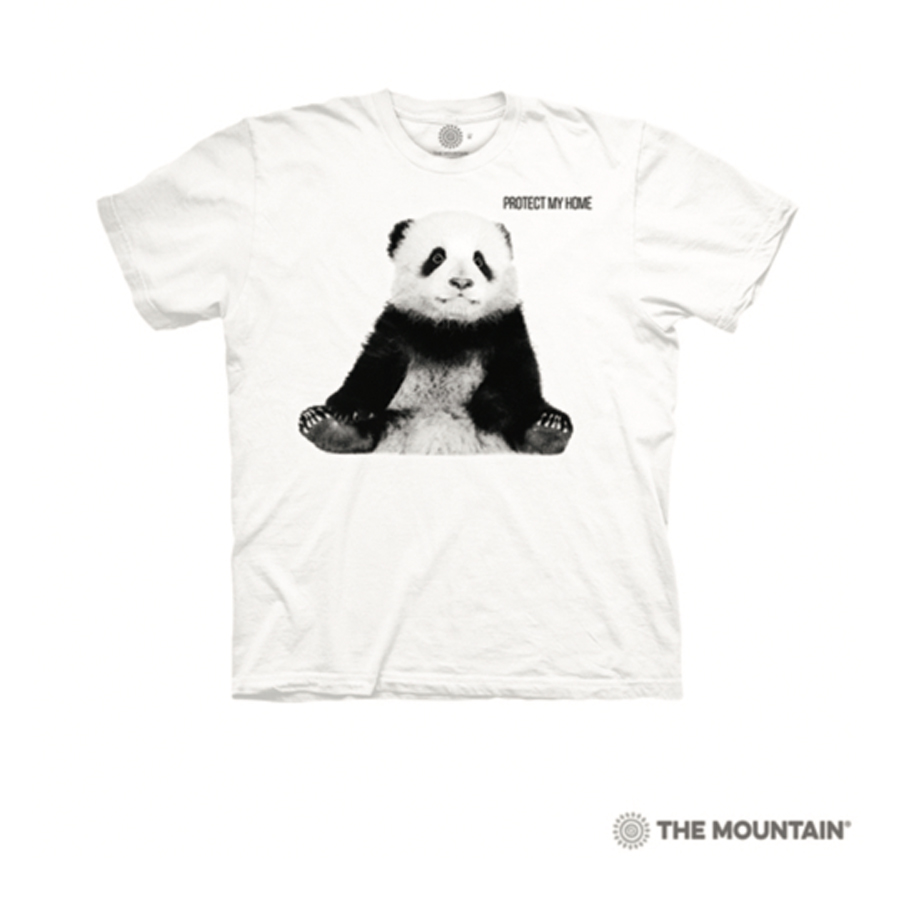 美国授权正品The Mountain儿童款保护熊猫宝宝图案3DT恤100%棉