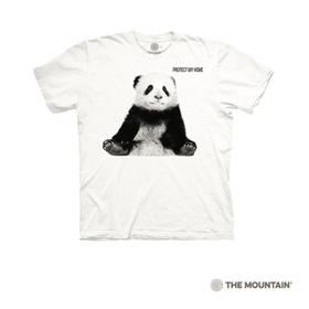 美国授权正品The Mountain儿童款保护熊猫宝宝图案3DT恤100%棉