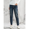 Famecoco范可儿牛仔裤直筒修身显瘦小脚裤F208GA014 商品缩略图3