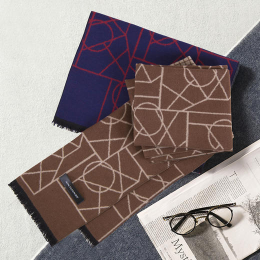 鑫缘 全真丝拉绒情侣围巾 HB4622A 商品图3