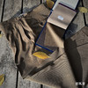 Hardy Minnis Super Gabardine 370克高克重嘎巴甸澳洲美丽诺羊毛深卡其色意式工艺裤装 商品缩略图5