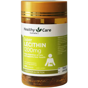 澳洲进口HealthyCare大豆软磷脂HC卵磷脂胶囊100粒【保税区包邮直发】