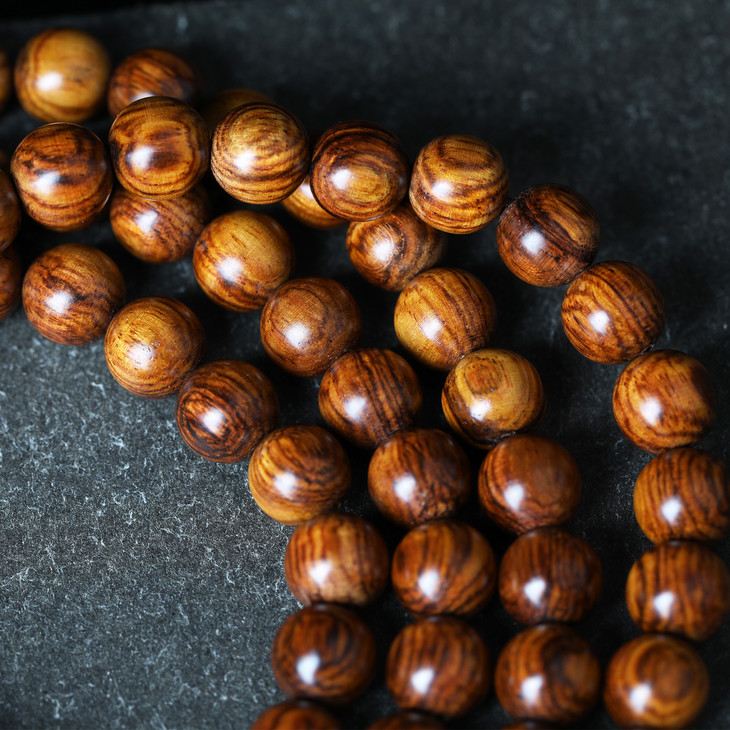 08108颗海黄中性料虎皮纹手串h34