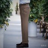 Hardy Minnis Super Gabardine 370克高克重嘎巴甸澳洲美丽诺羊毛深卡其色意式工艺裤装 商品缩略图1