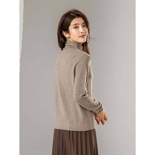 famecoco范可儿针织衫秋冬高领毛衣F208DB028 商品图2