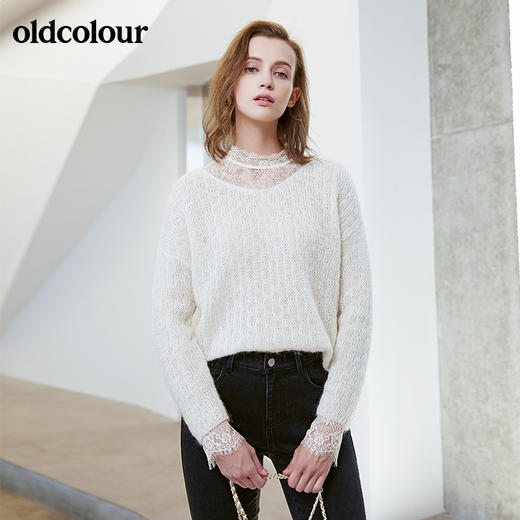 oldcolour冬季新品毛针织衫女L43052317 商品图0