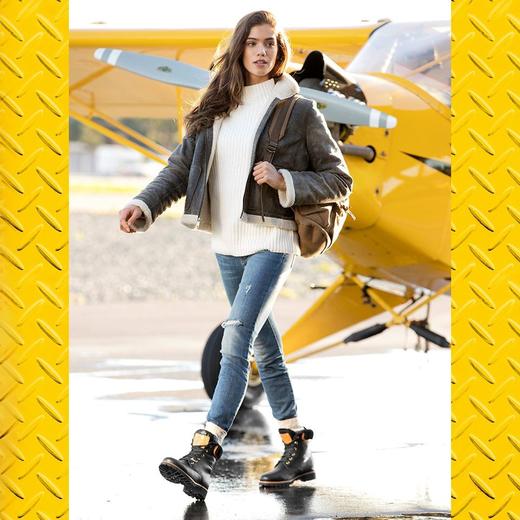 断码特价36码&37码西班牙原产时尚舒适羊毛款皮毛一体女士皮靴P03LTB2（高品质纯天然羊毛内衬） 商品图5