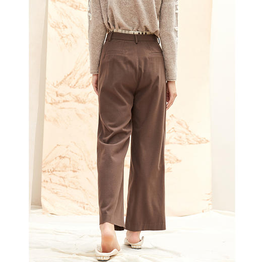 Famecoco范可儿高腰阔腿裤直筒显瘦百搭运动裤子F208GA009 商品图1