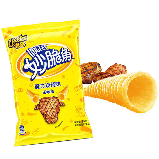 奇多妙脆角魔力炭烧味玉米角65克