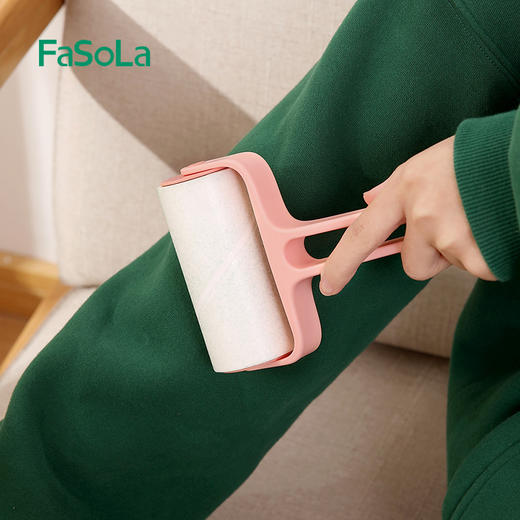 FaSoLa粘毛器可撕式滚筒毡滚刷沾毛宿舍神器除毛衣服去黏毛刷衣物卷纸吸 商品图1