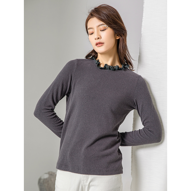 famecoco范可儿打底衫内搭长袖T恤上衣F208BB004