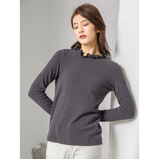 famecoco范可儿打底衫内搭长袖T恤上衣F208BB004 商品图0