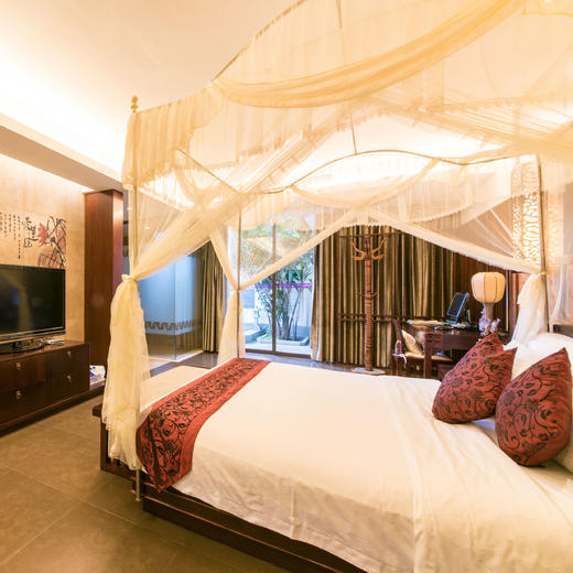 【唐宫贵妃庭院私家温泉池大床套房】 皇家SPA酒店（贵妃汤1/2/5/6/3/8号）网红汉服体验 商品图5