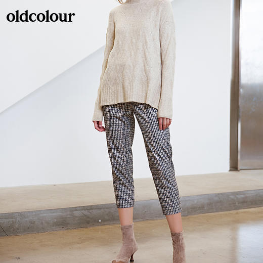 oldcolour时尚气质紧身显瘦休闲长裤女L43073309 商品图3