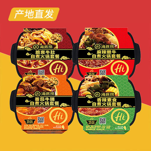【海底捞】方便自煮小火锅4盒装产地直发 商品图0
