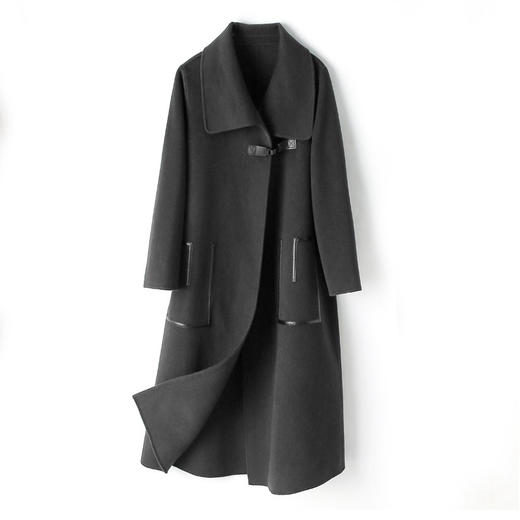 ASE5519新款时尚优雅气质百搭双面羊毛大衣外套TZF 商品图7