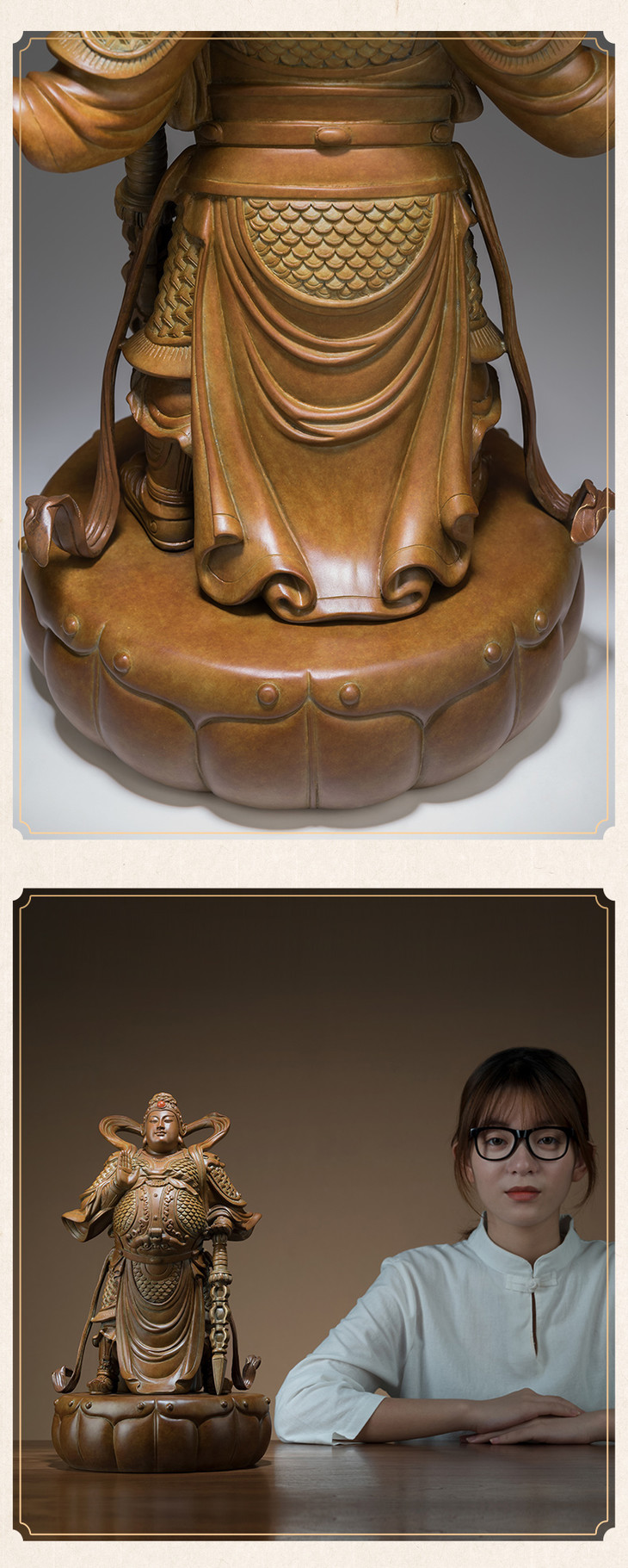 铜师傅全铜摆件吉祥韦陀家居饰品铜工艺品摆件现货