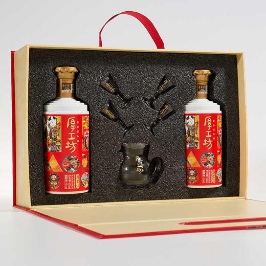 厚工坊团聚时刻礼盒酱香型白酒53度500ml*2瓶装 商品图2