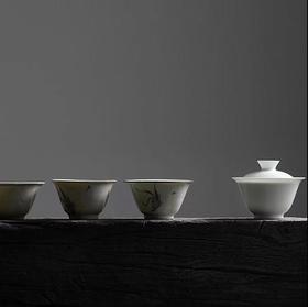 学古沁香盖碗（单只）