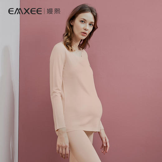嫚熙秋衣秋裤打底保暖两件装 商品图0