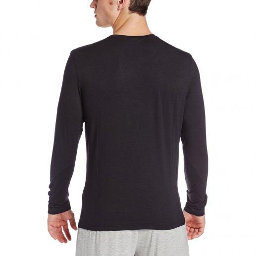 【国内现货】Hugo Boss男士莫代尔黑色 灰色圆领长袖T恤 50188508JPY带授权招加盟代理 商品图1