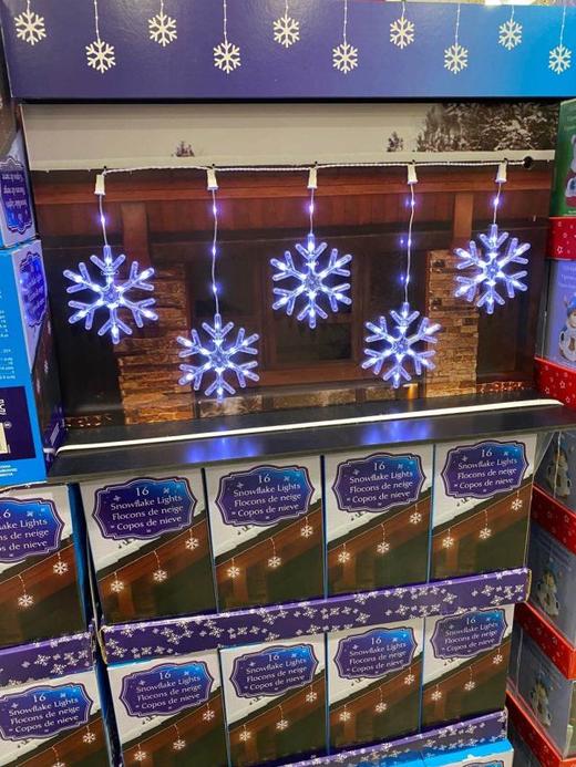 圣诞装饰灯雪花LED Snowflake Light String 18ft (5.4m) #627769JPY带授权招加盟代理 商品图0