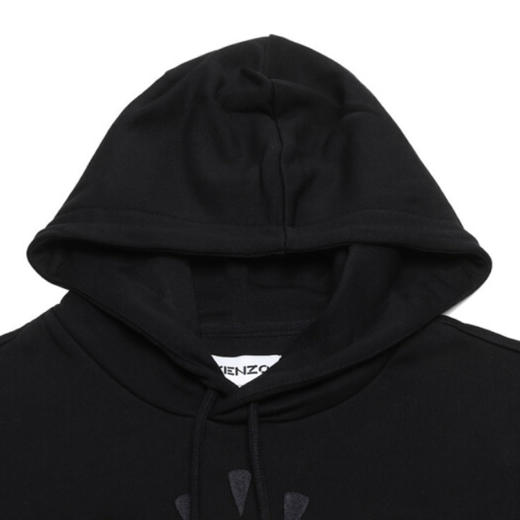 KENZO 高田贤三 春夏 男士眼睛刺绣图案棉质连帽长袖卫衣运动衫 黑色 FA65 SW314 4XC 99 商品图2