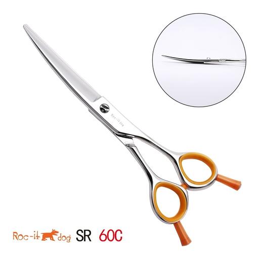 台湾锋狗剪刀SR-60C 专业美发剪刀理发剪刀弯刀翘剪纹理修饰剪刀 商品图0