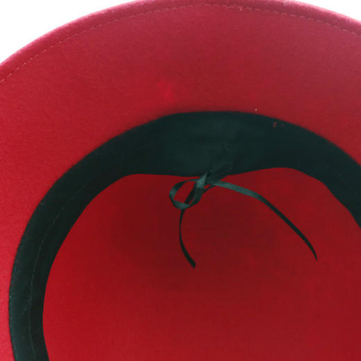 BL-韩国秋冬新版羊毛呢礼帽麻纱羽毛花朵卷边盆帽女士优雅遮阳时装帽 商品图3